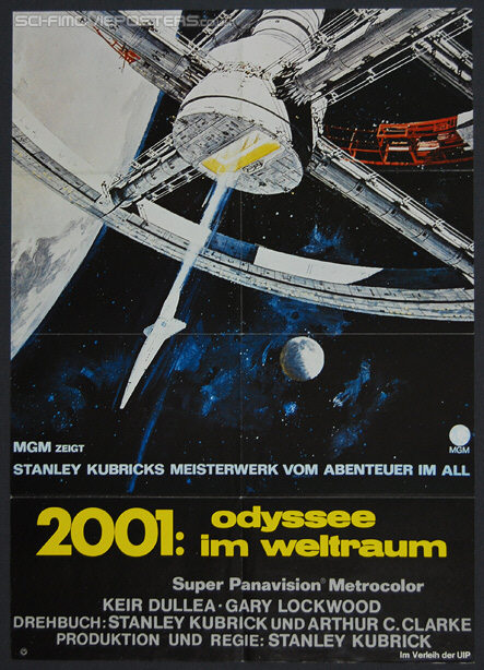 2001: A Space Odyssey (1968) Re-release 1973 - Original German Movie Poster