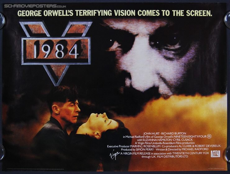 1984 - Nineteen Eighty-Four (1984) - Original Quad Movie Poster