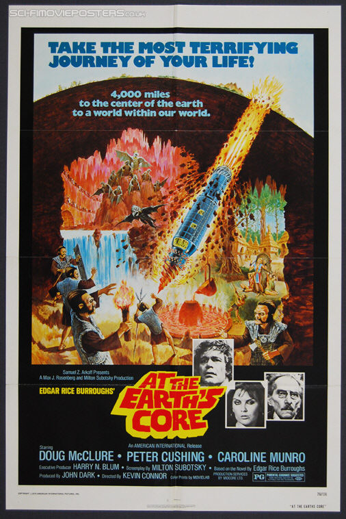 At the Earth's Core (1976) - Original US One Sheet Movie Poster