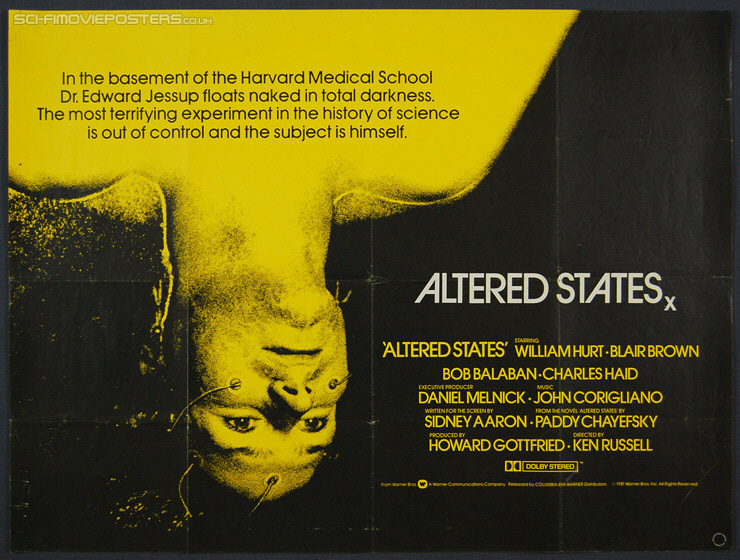 Altered States (1980) - Original British Quad Movie Poster