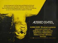 Altered States (1980) - Original British Quad Movie Poster