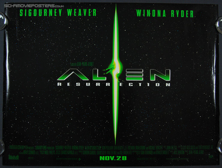 Alien: Resurrection (1997) - Original British Quad Movie Poster