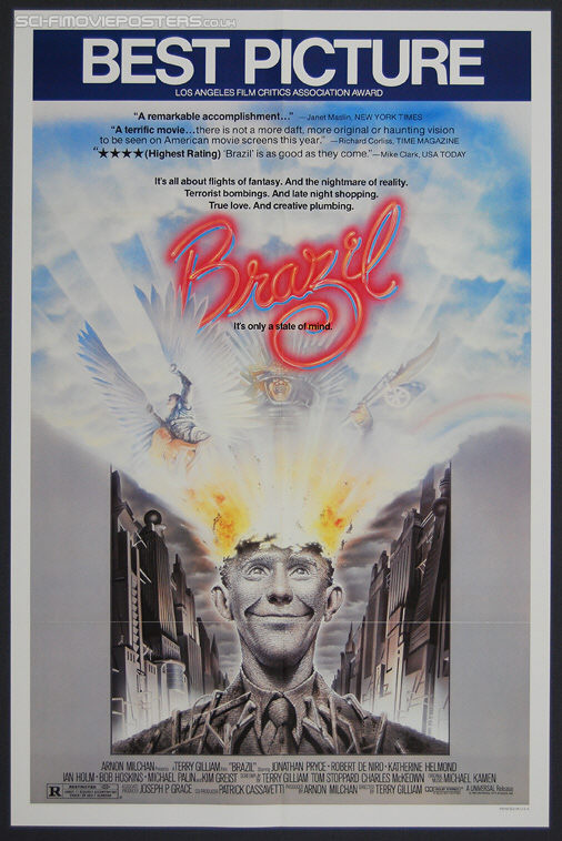 Brazil (1985) 'Best Picture' - Original US One Sheet Movie Poster