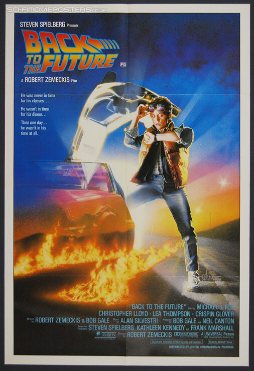 Back to the Future (1985) - Original International One Sheet Movie Poster