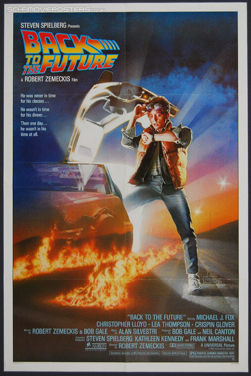 Back to the Future (1985) - Original US One Sheet Movie Poster