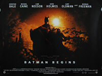 Batman Begins (2005) Style C - Original British Quad Movie Poster