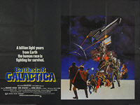 Battlestar Galactica (1978) - Original British Quad Movie Poster