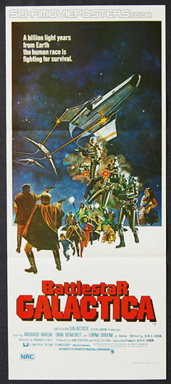 Battlestar Galactica (1978) - Original Australian Daybill Movie Poster