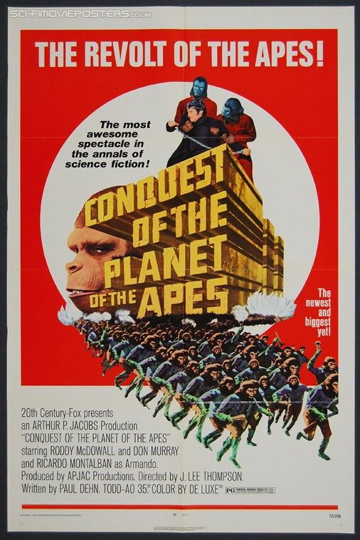 Conquest of the Planet of the Apes (1972) - Original US One Sheet Movie Poster