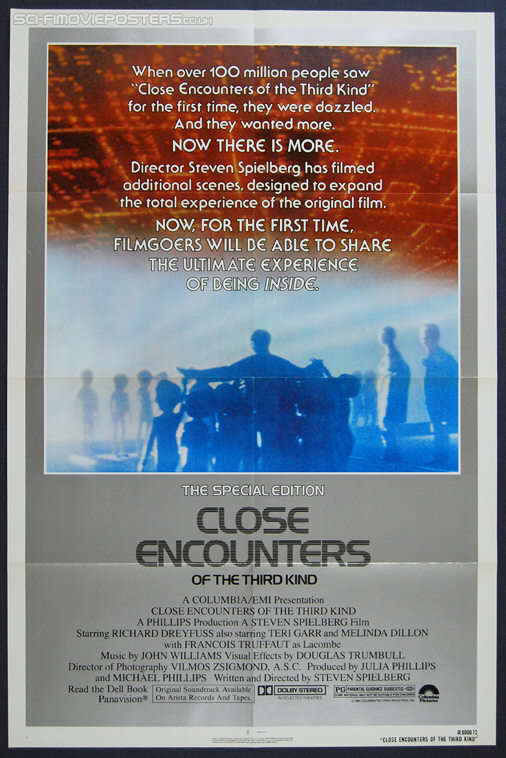 Close Encounters of the Third Kind: Special Edition (1980) - Original US One Sheet Movie Poster(1981) - Original US One Sheet Movie Poster