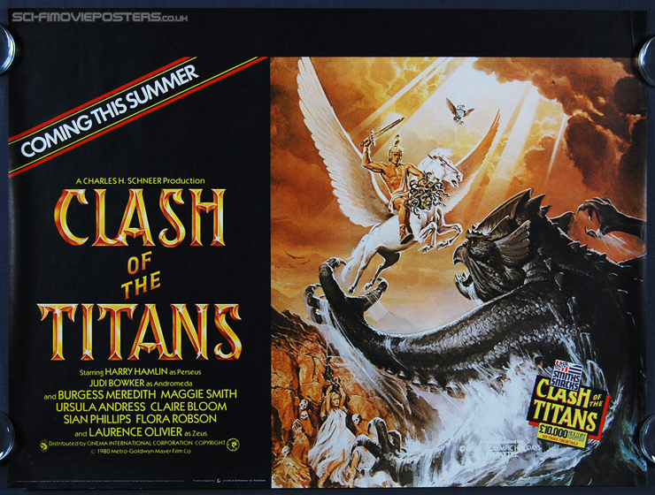 Clash of the Titans (1981) - Advance Original British Quad Movie Poster