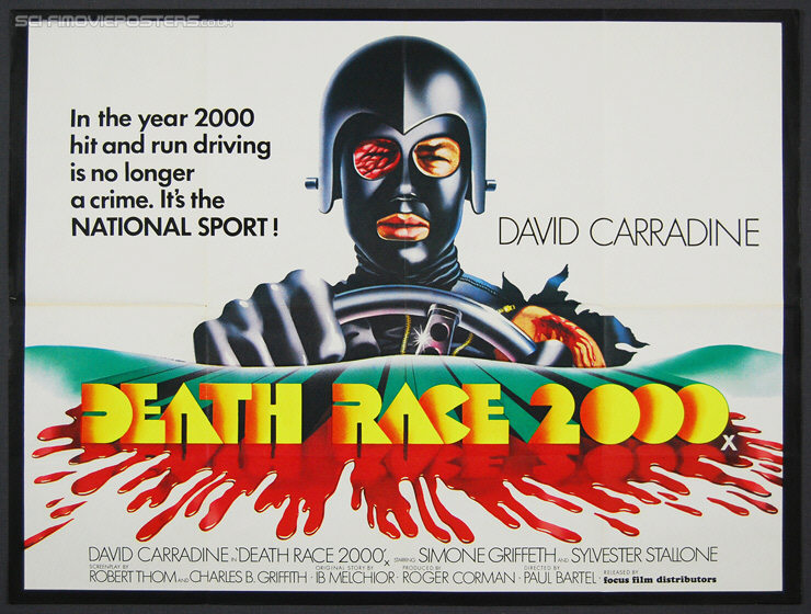 Death Race 2000 (1975) - Original British Quad Movie Poster