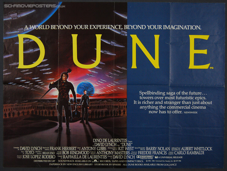 Dune (1984) - Original British Quad Movie Poster