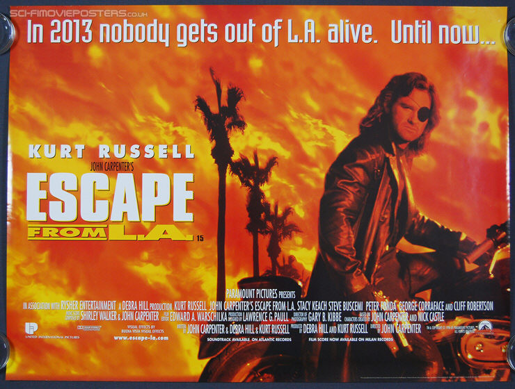 Escape from LA (1996) - Original British Quad Movie Poster