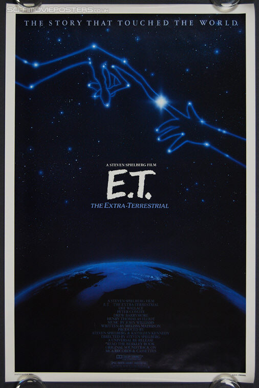 E T: The Extra-Terrestrial (1982) Re-release 1985 - Original US One Sheet Movie Poster