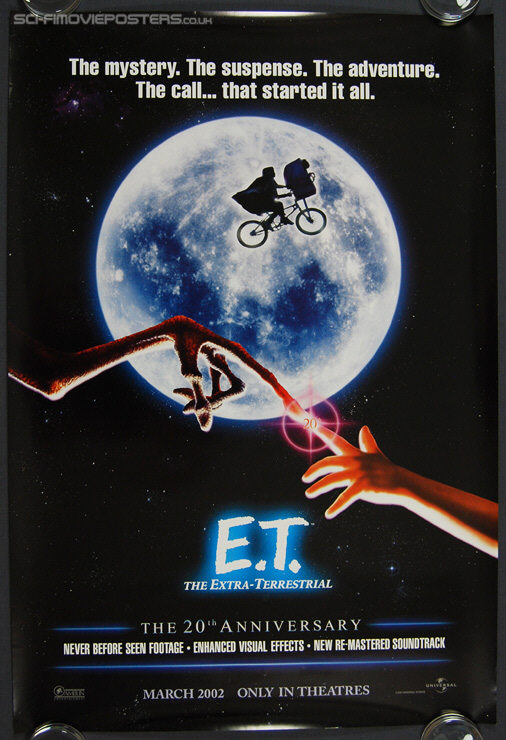 E T: The Extra-Terrestrial (1982) 20th Anniversary - Original US One Sheet Movie Poster