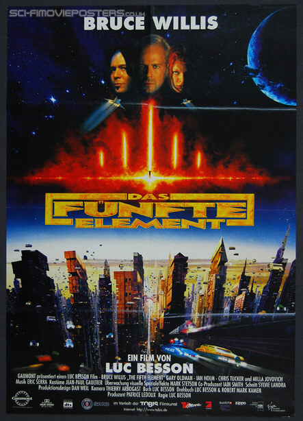 Fifth Element, The (1997) - Original German Movie Poster
