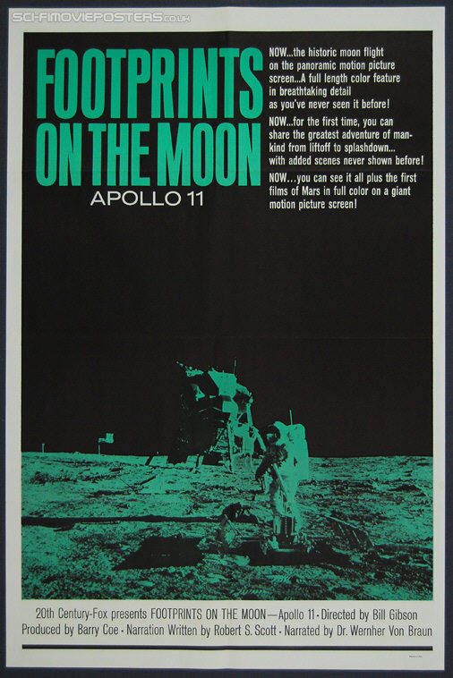 Footprints on the Moon: Apollo 11 (1969) - Original US One Sheet Movie Poster