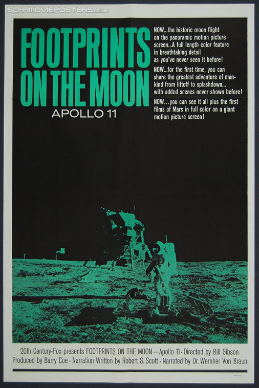 Footprints on the Moon: Apollo 11 (1969) - Original US One Sheet Movie Poster