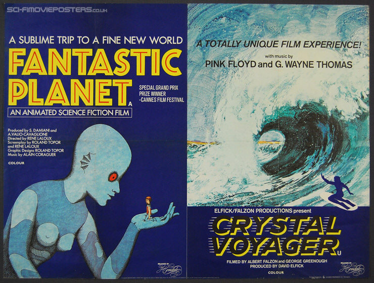 Fantastic Planet, The (La Plante Sauvage) (1973) / Crystal Voyager (1975) - Original British Quad Movie Poster