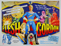 Flesh Gordon (1974) - Original British Quad Movie Poster