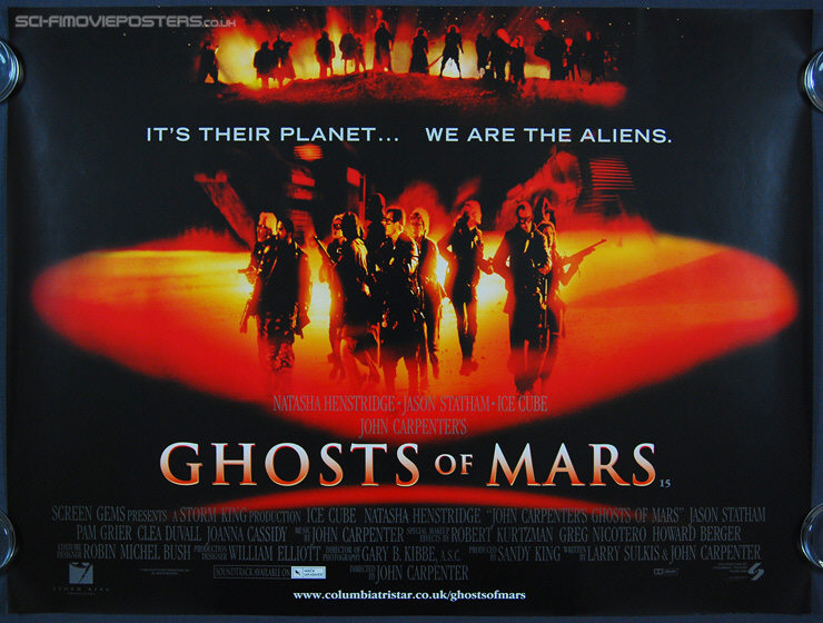 Ghosts of Mars (2001) - Original British Quad Movie Poster