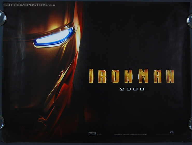 Iron Man (2008) Advance - Original British Quad Movie Poster