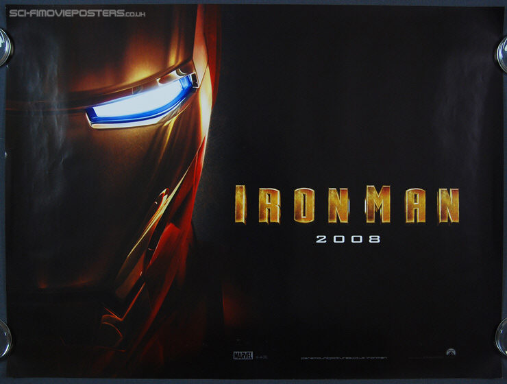 Iron Man (2008) Advance - Original British Quad Movie Poster