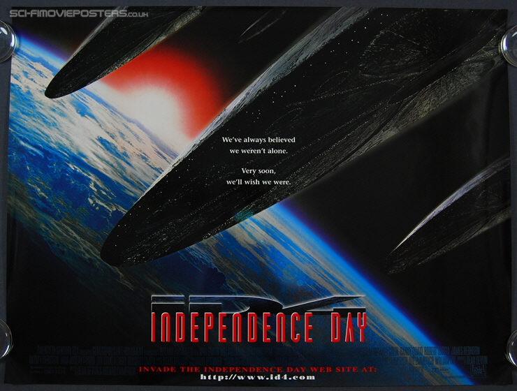 Independence Day (1996) - Original British Quad Movie Poster