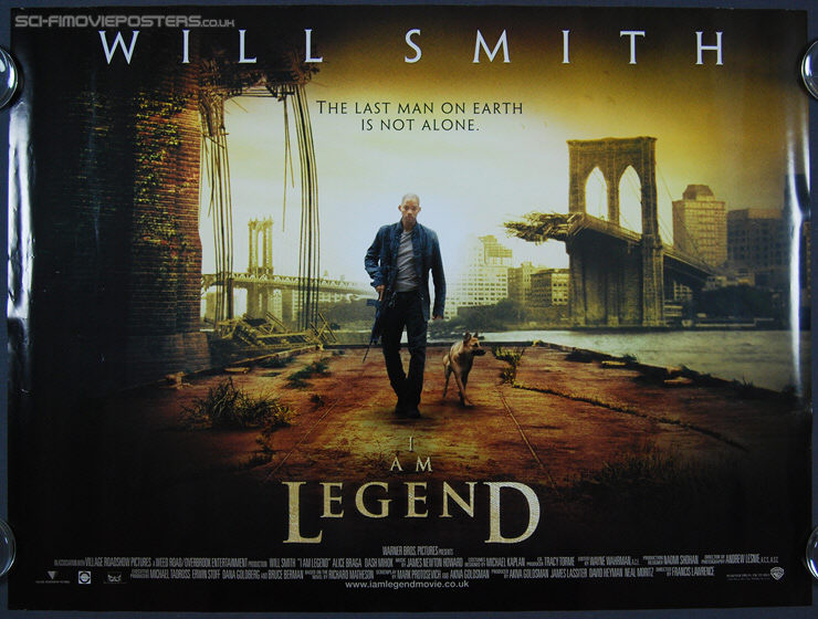 I Am Legend (2007) - Original British Quad Movie Poster