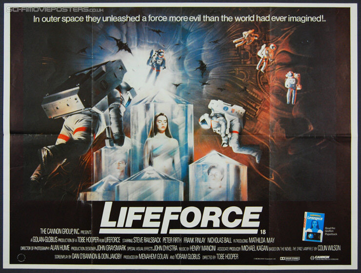 Lifeforce (1985) - Original British Quad Movie Poster