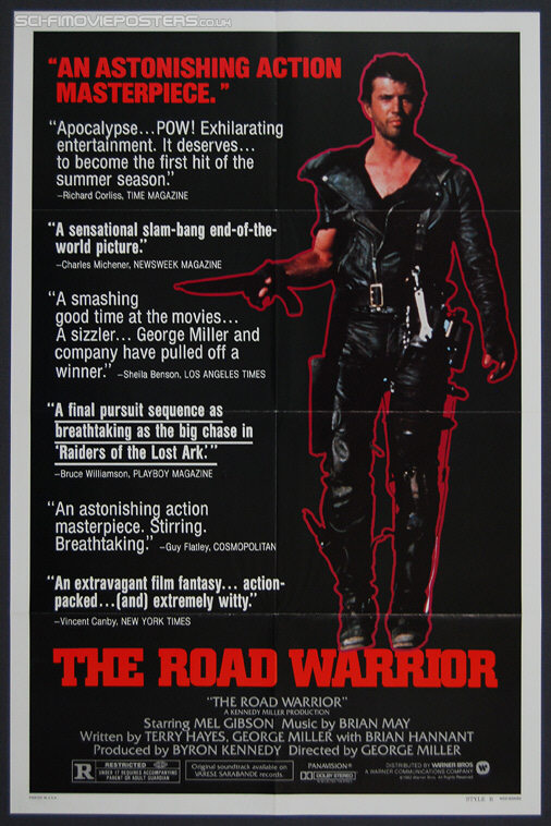Mad Max 2: The Road Warrior (1981) Style 'B' - Original US One Sheet Movie Poster
