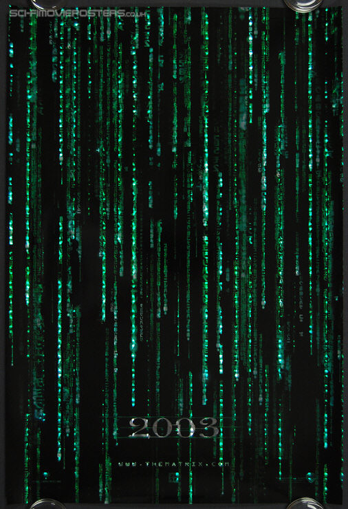 Matrix Reloaded, The (2003) 3D HoloFoil '2003' - Original US One Sheet Movie Poster