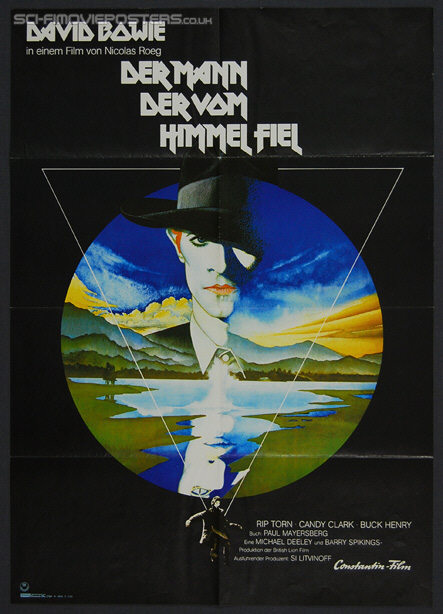 Man Who Fell to Earth, The (1976) - Original German Movie Poster