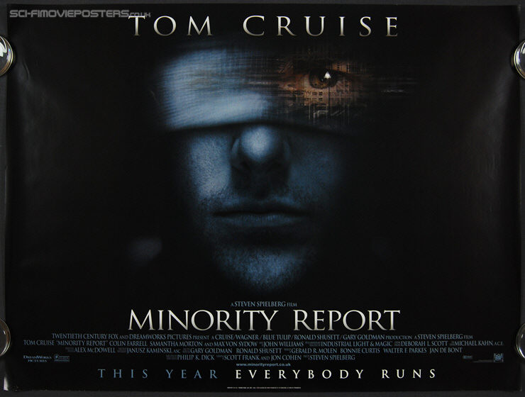 Minority Report (2002) - Original British Quad Movie Poster