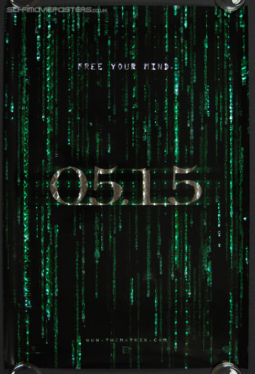Matrix Reloaded, The (2003) 3D HoloFoil '05.15' - Original US One Sheet Movie Poster