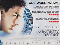 Minority Report (2002) 'Quotes' - Original British Quad Movie Poster