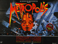 Metropolis (1927) 1984 Re-release - Original British Quad Movie Poster