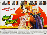 Mars Attacks! (1996) - Original British Quad Movie Poster