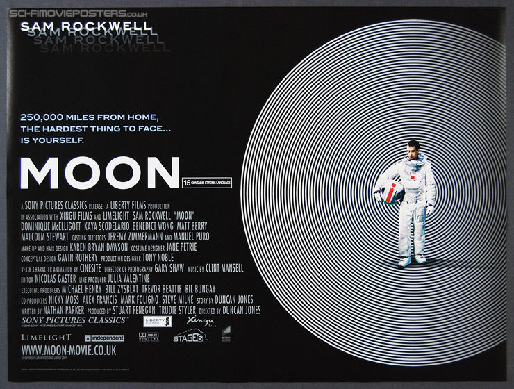 Moon (2009) - Original British Quad Movie Poster