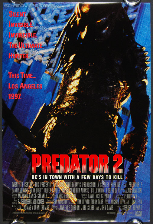 Predator 2 (1990) - Original US One Sheet Movie Poster