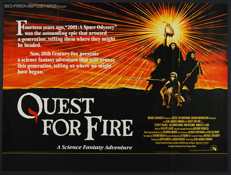 Quest for Fire (La Guerre du feu) (1981) - Original British Quad Movie Poster