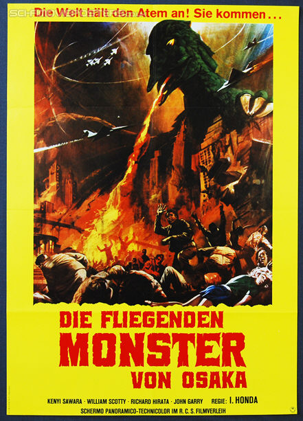 Radon: Sora no daikaij (1956) Re-release 1970's - Original German Movie Poster