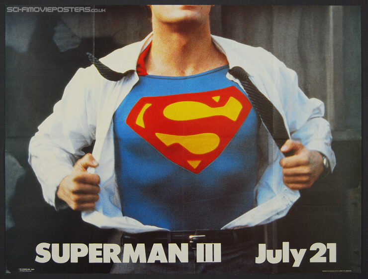 Superman III (1983) Advance - Original British Quad Movie Poster