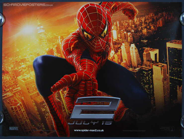 Spider-Man 2 (2004) - Original British Quad Movie Poster