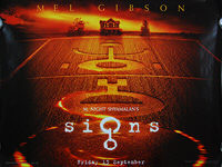 Signs (2002) - Original British Quad Movie Poster