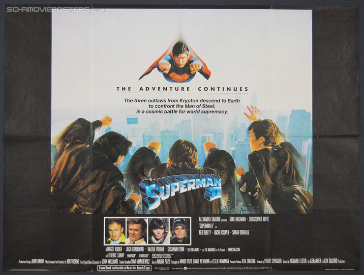 Superman II (1980) - Original British Quad Movie Poster