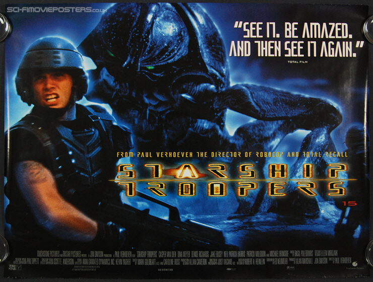 Starship Troopers (1998) - Original British Quad Movie Poster
