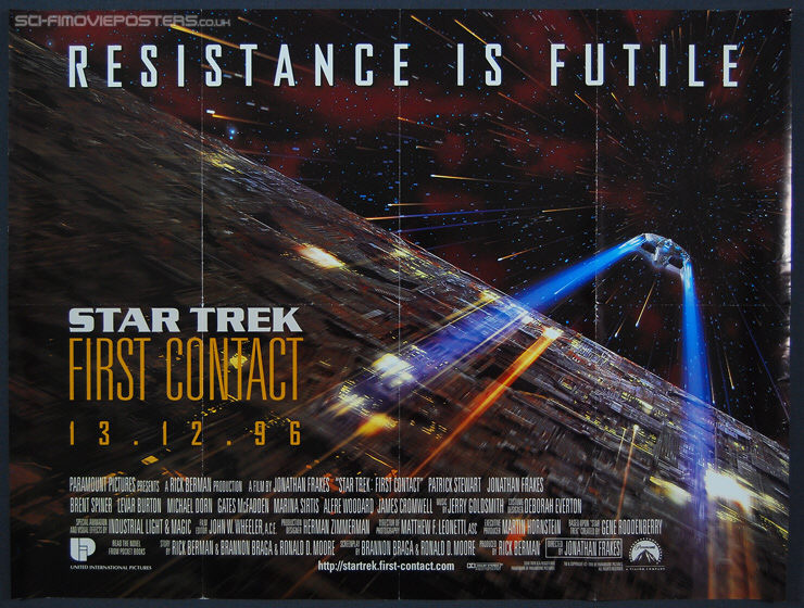 Star Trek: First Contact (1996) - Original British Quad Movie Poster