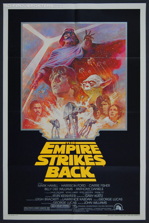 Star Wars: The Empire Strikes Back (1980) Re-release 1981 - Original US One Sheet Movie Poster
